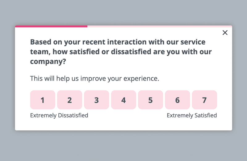 Customer support satisfaction survey SaaS