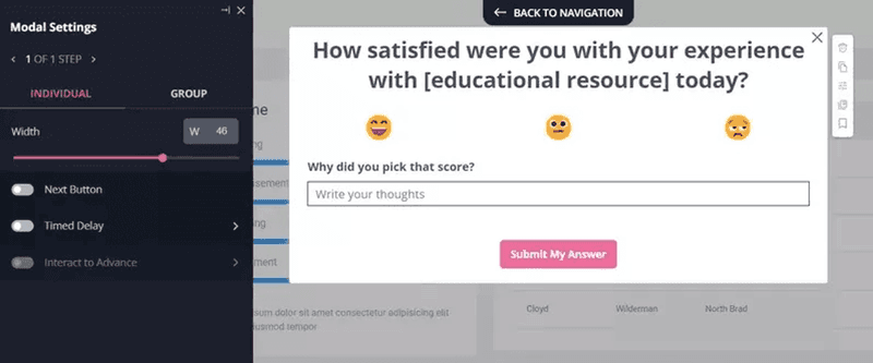 building a csat survey in userpilot analyze customer data
