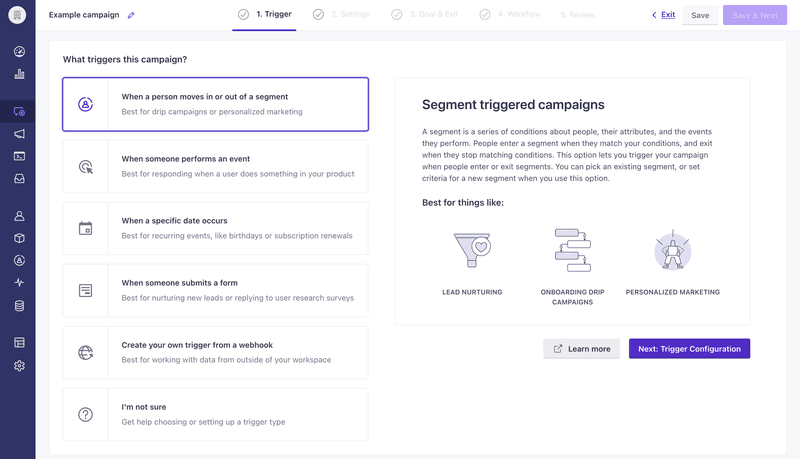 Customer.io marketing automation software