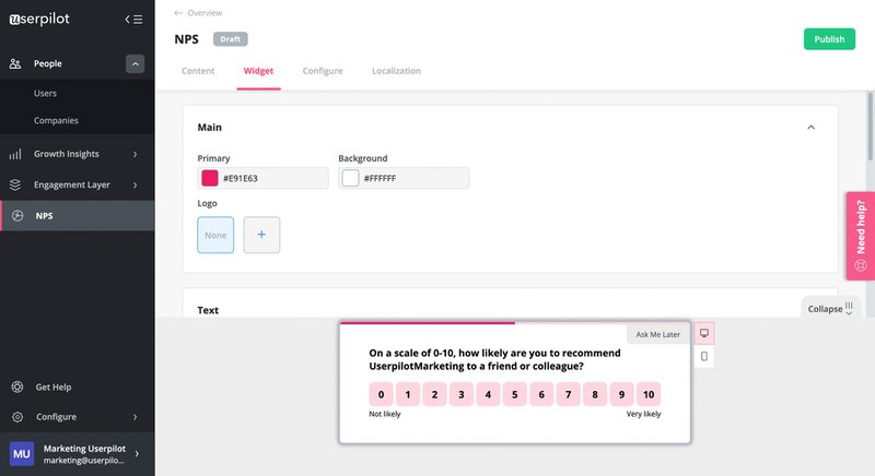 customize-nps-design-userpilot-in-app-nps-survey