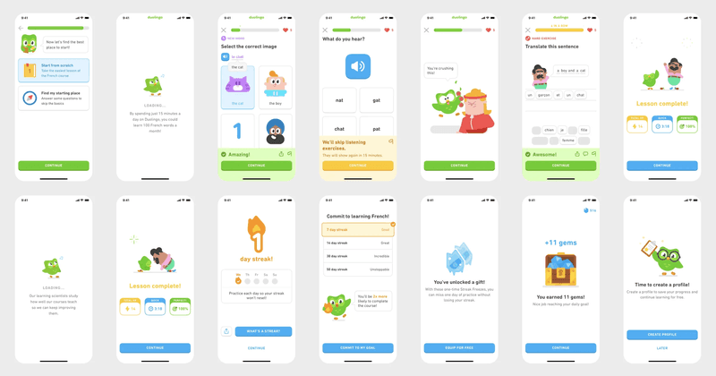 Duolingo's-onboarding-gamification-strategy-points-and-streaks