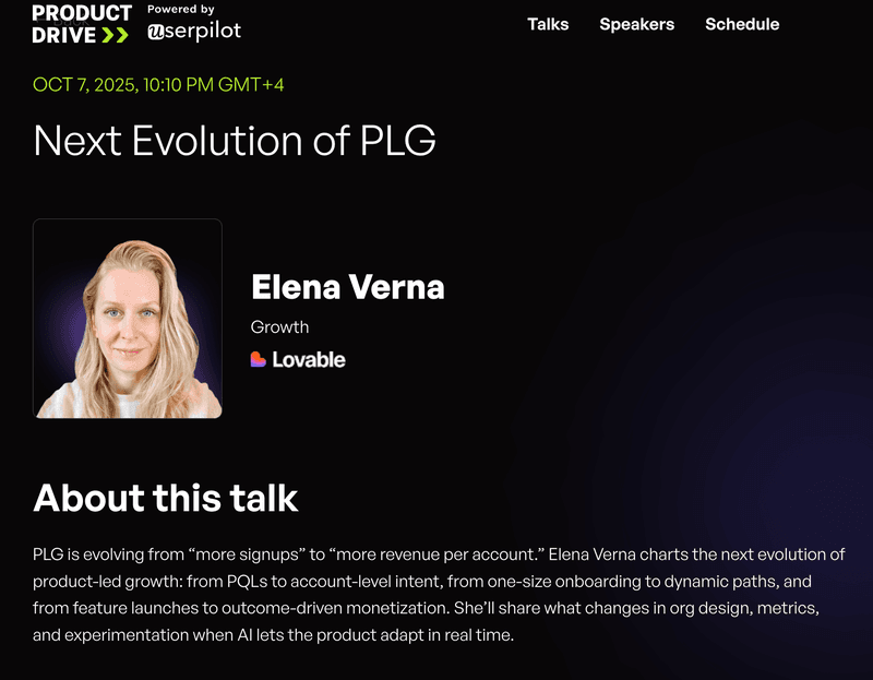 The Next Evolution of PLG – Elena Verna (Head of Growth, Loveable)