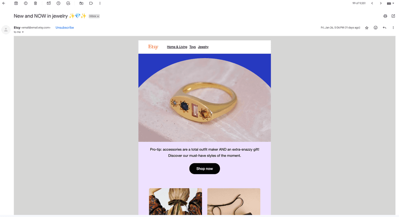etsy product recommendation