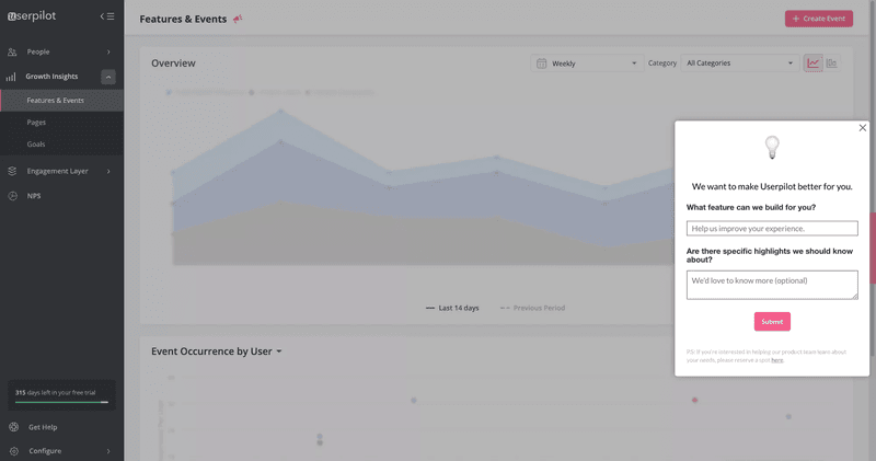 feature request survey example cancellation reasons