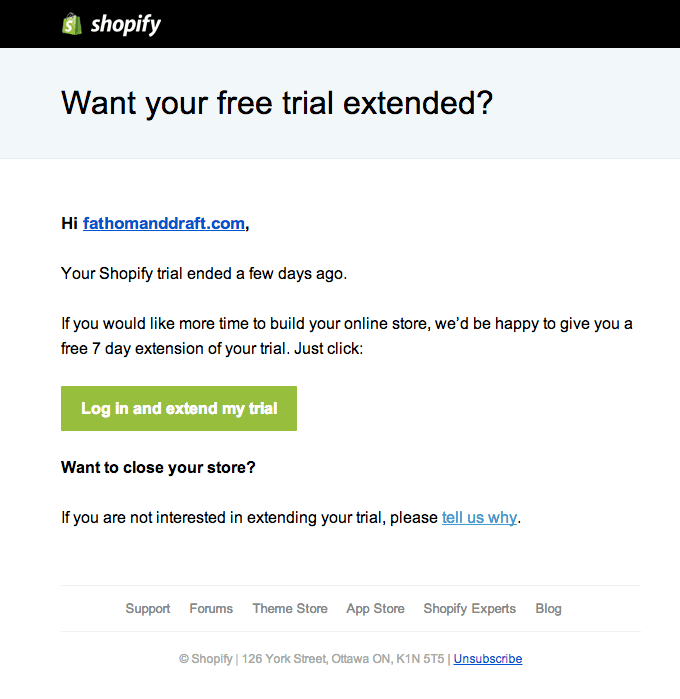 free-trial-emails-example-from-shopify
