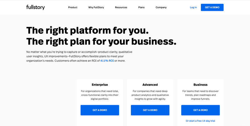 FullStory pricing