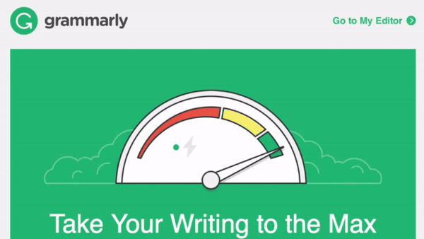 Grammarly’s welcome email.