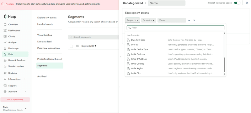 heap as a saas analytics software