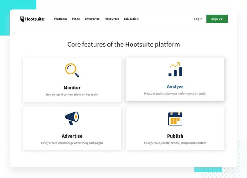 Micro-interaction examples: Hootsuite’s magnetic buttons