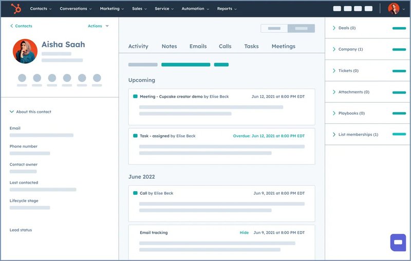 Hubspot employee dashboard