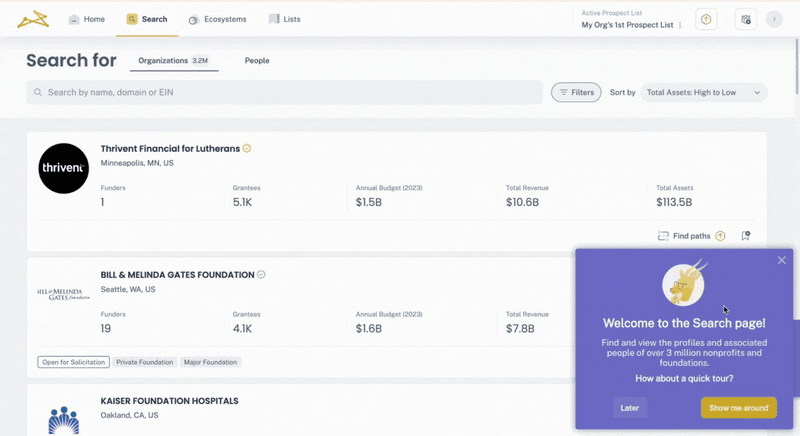 Impala’s onboarding flow is adjusted to each user’s goals.