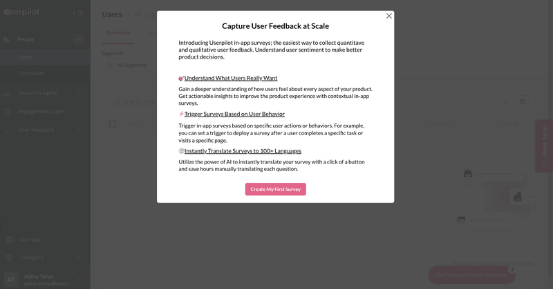 in-app message example