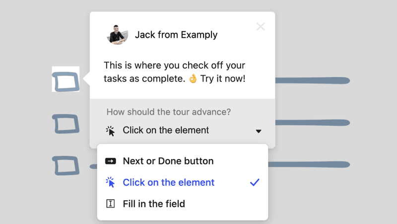 Building a product tour in Intercom