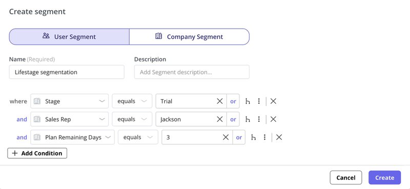 Segment users to personalize the onboarding process userpilot