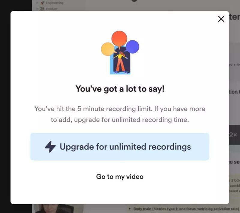 Loom's upselling technique