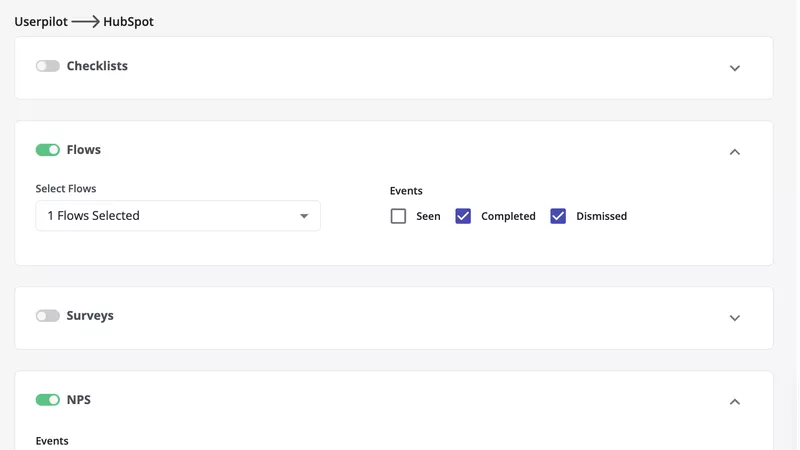 Userpilot data types
