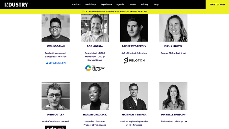 Industry conference guests.