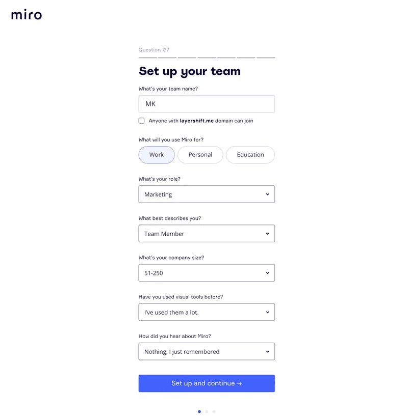 опрос пользователей miro