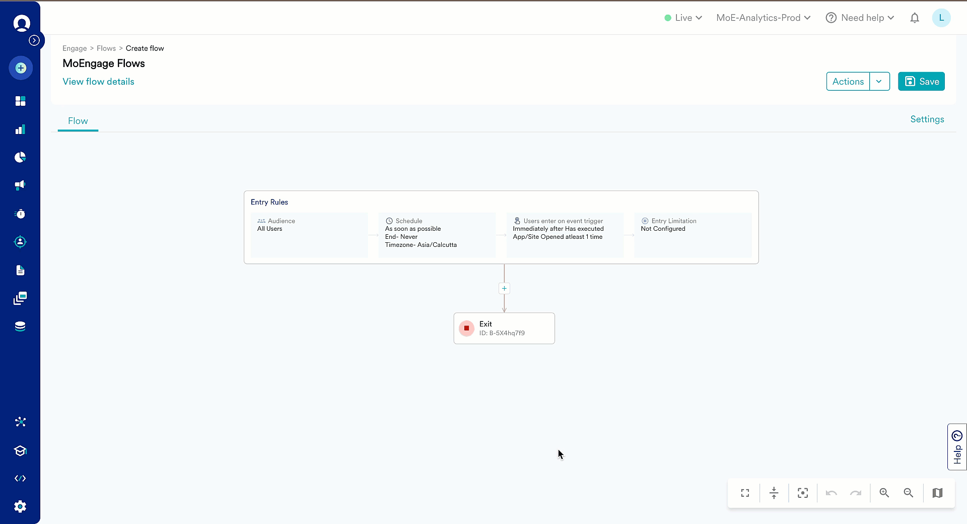 Creating branched flows in MoEngage