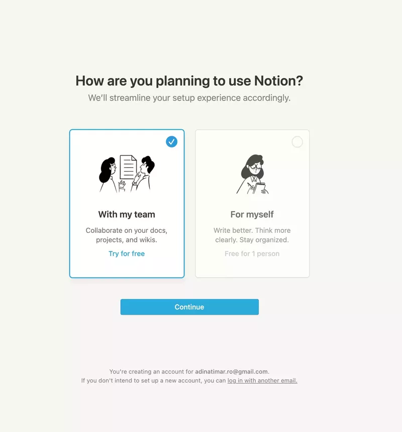 notion branched onboarding example userpilot