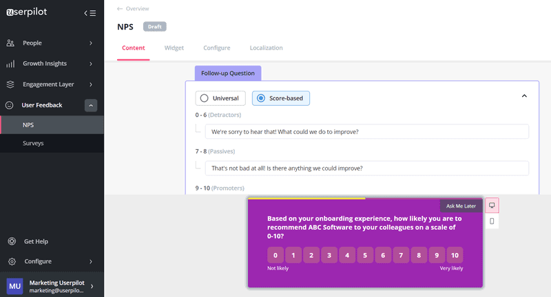 Onboarding-survey