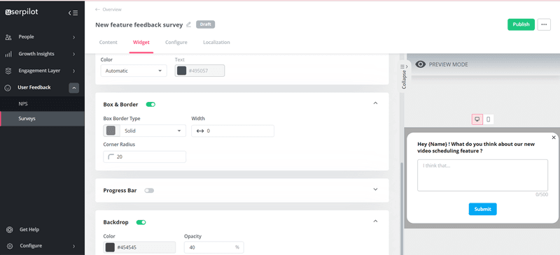 Open-ended customer satisfaction survey