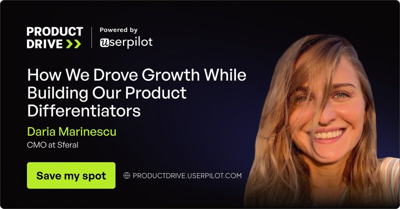 See Daria’s growth and differentiation strategy at Product Drive.