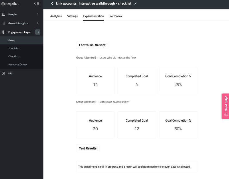 Run A/B Tests with Userpilot