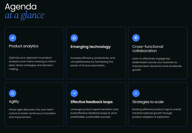 Key themes of the Product-Led Summit, from AI to agile collaboration.