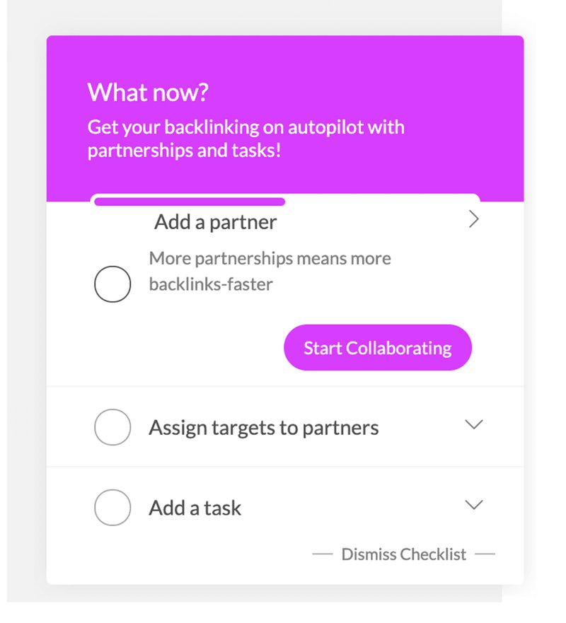 Screenshot of Backlink Manager UI