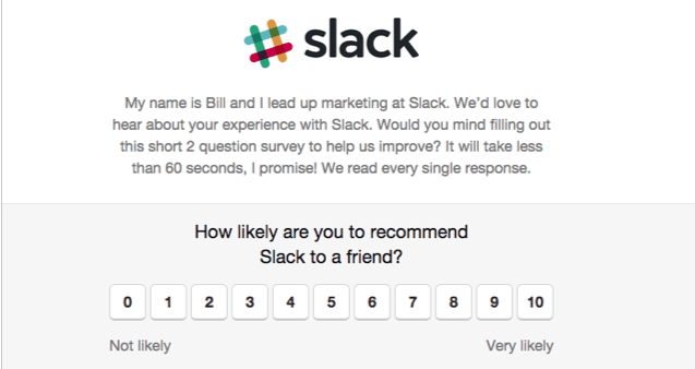 Slack NPS Survey