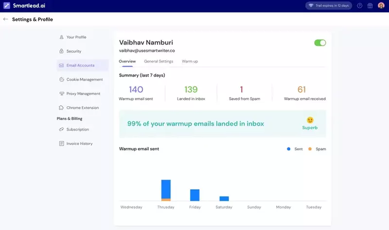 Smartlead marketing automation software