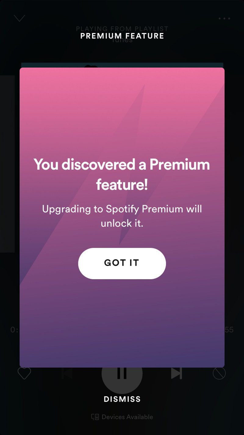 Spotify value realization moment
