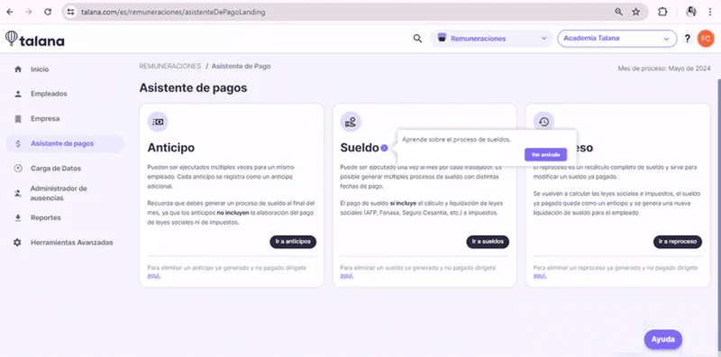 Micro-interaction examples: Talana’s tooltip