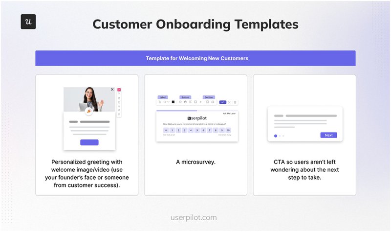 Template for welcoming new customers