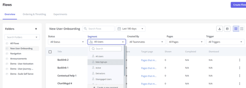 customer segments for onboarding