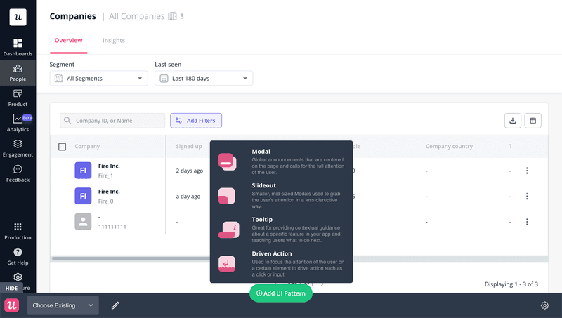 UI patterns