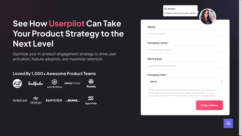 demo-signup-page-product-analytics-framework