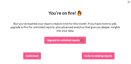 Upgrade modals example