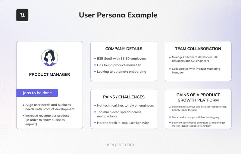 user persona example