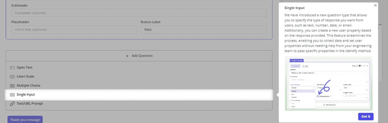 Setting up a slideout in Userpilot.