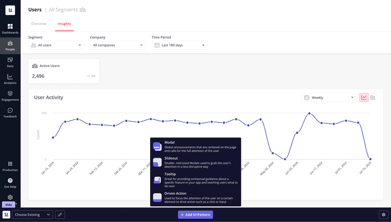 Userpilot’s Chrome extension.