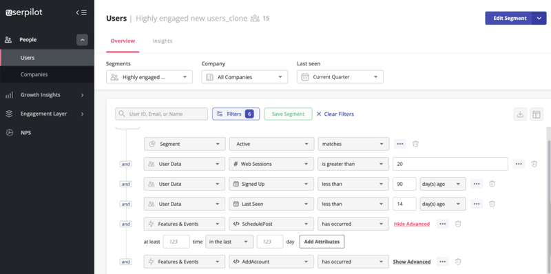 userpilot-power-users-segment