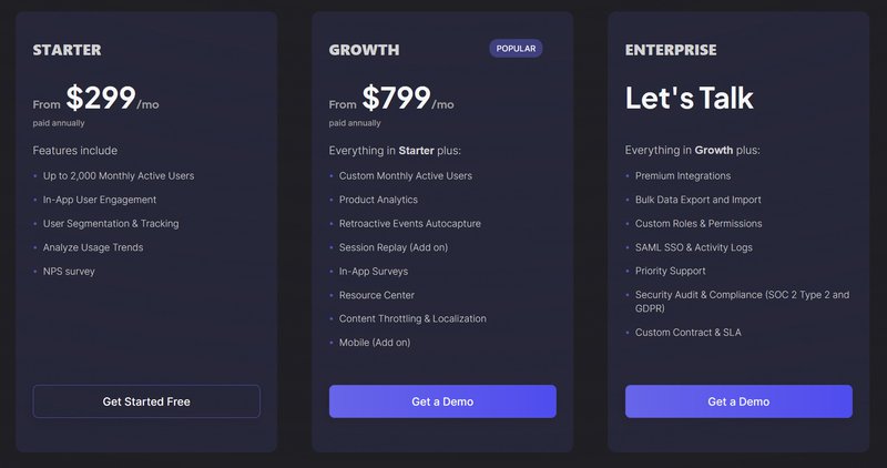 Userpilot pricing plans