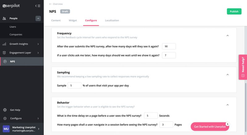 userpilot-survey-frequency-in-app-nps-survey