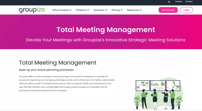 Groupize website