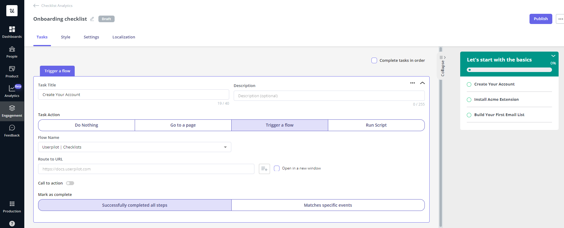 Use an onboarding checklist streamline your SaaS onboarding.