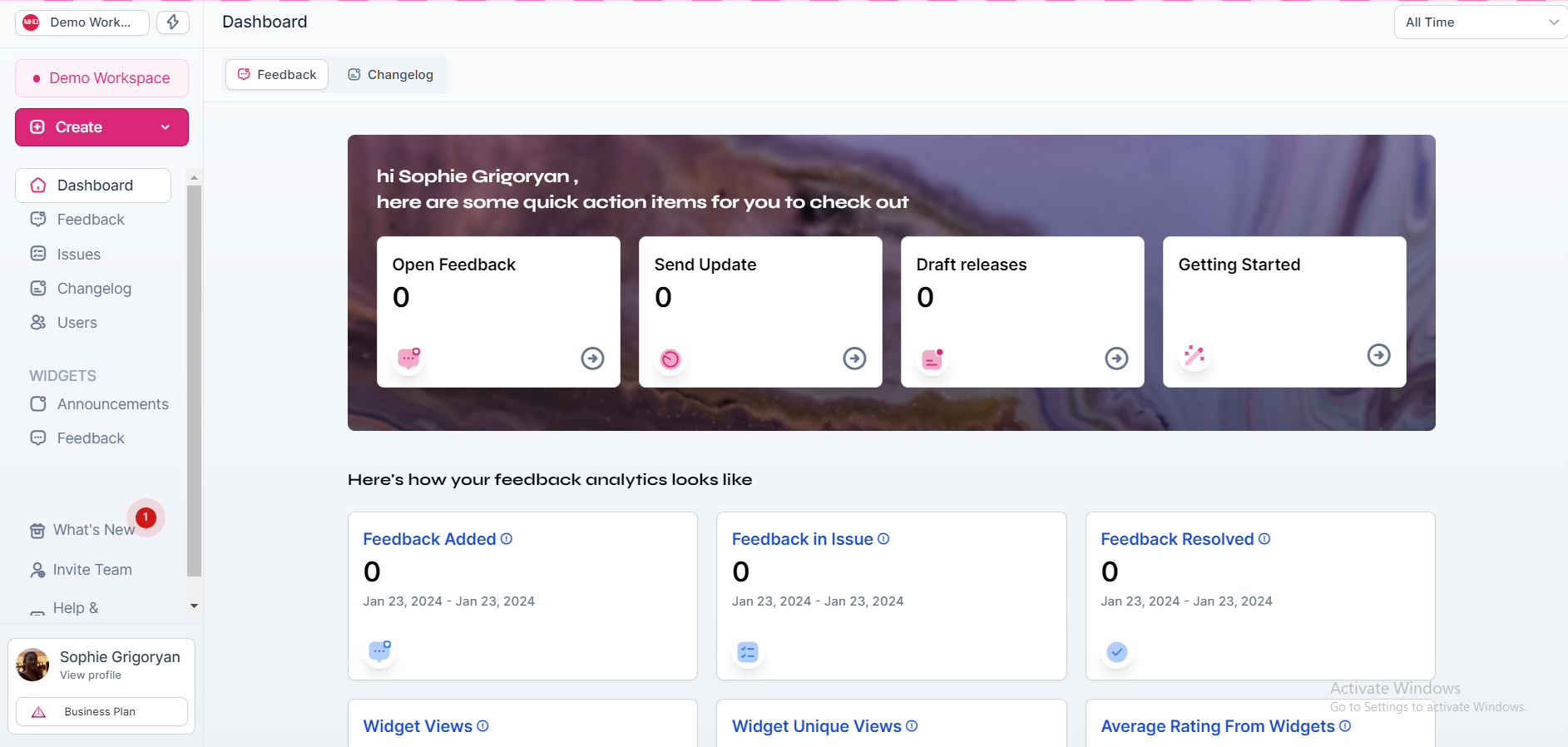 Olvy's quick action list makes for easy onboarding. marketing automation platform