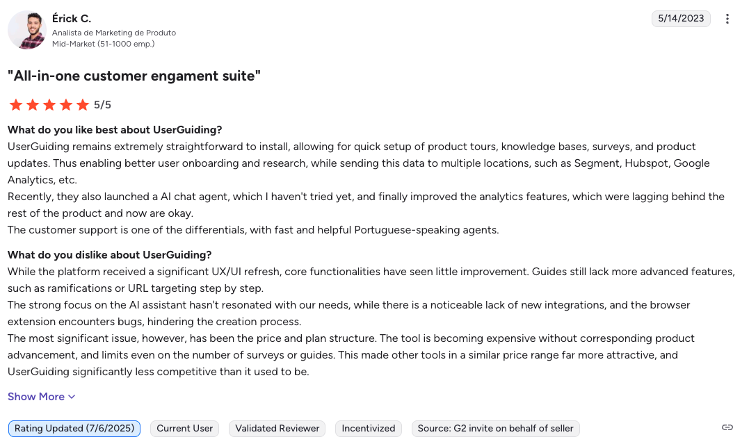 userguiding g2 review