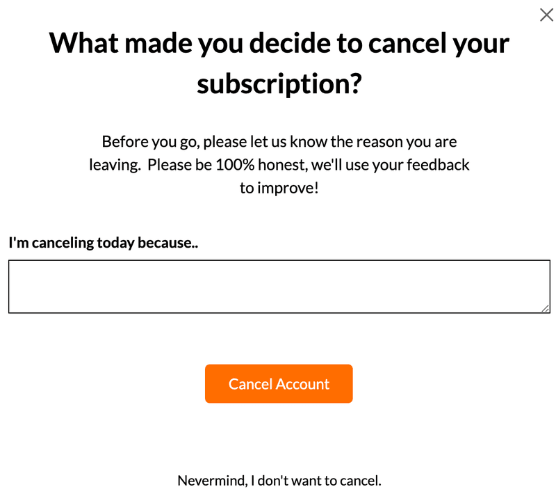 Postfity modal